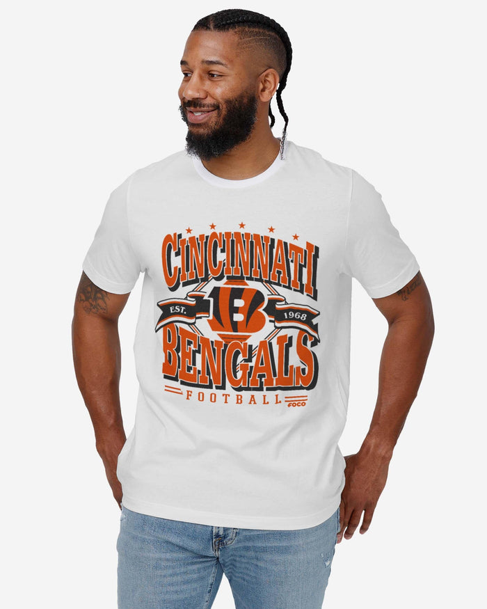 Cincinnati Bengals Established Banner T-Shirt FOCO - FOCO.com