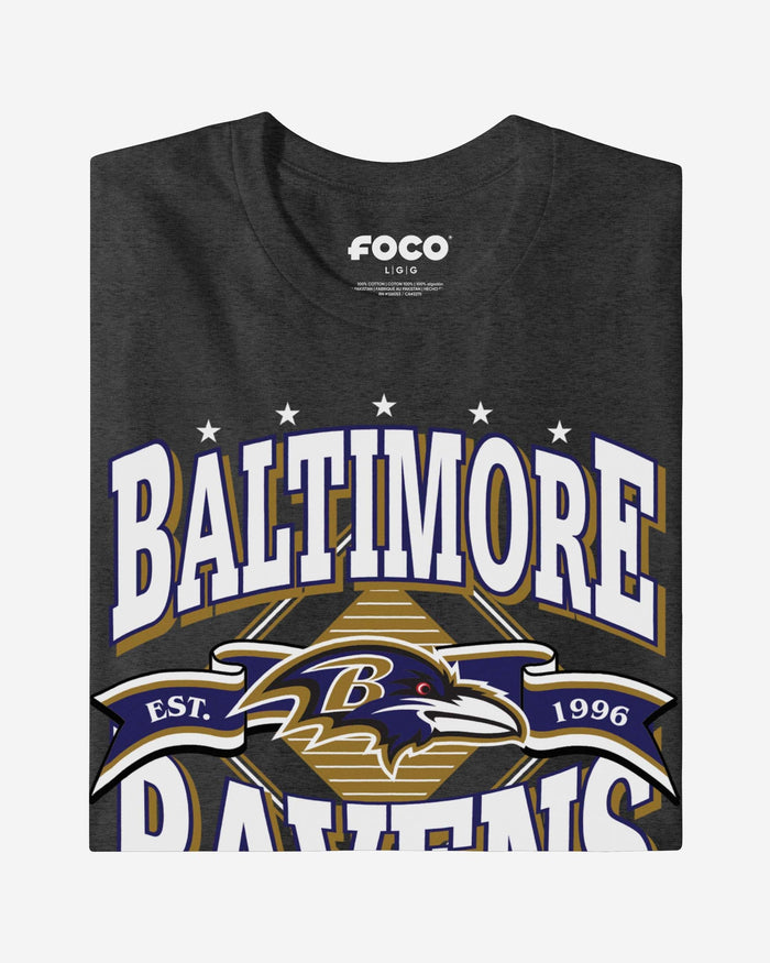 Baltimore Ravens Established Banner T-Shirt FOCO - FOCO.com