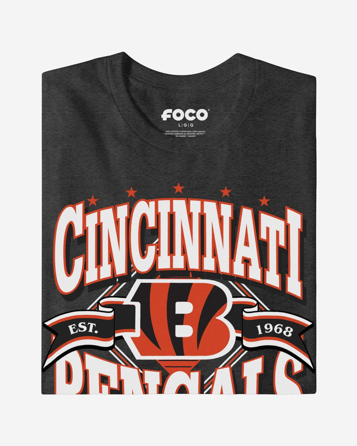 Cincinnati Bengals Established Banner T-Shirt FOCO - FOCO.com