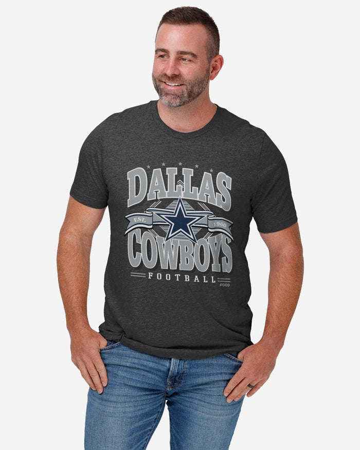 Dallas Cowboys Established Banner T-Shirt FOCO - FOCO.com