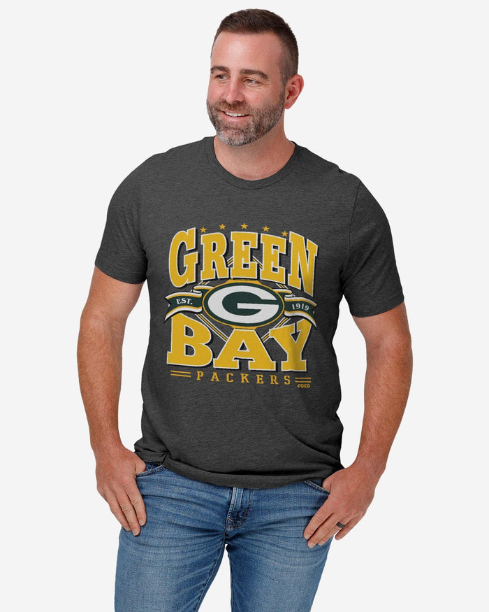 Green Bay Packers Established Banner T-Shirt FOCO - FOCO.com