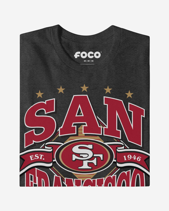 San Francisco 49ers Established Banner T-Shirt FOCO - FOCO.com