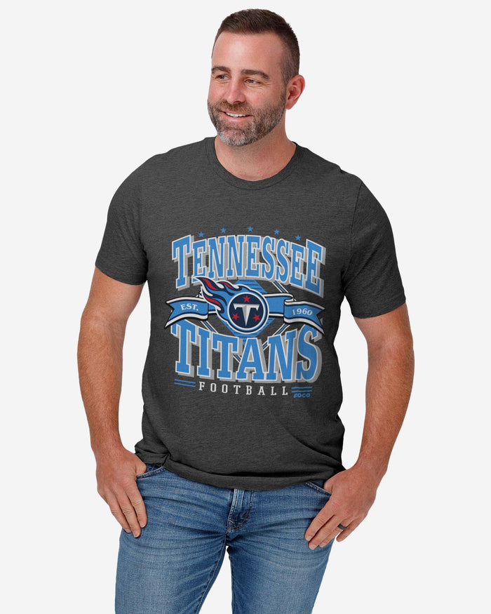 Tennessee Titans Established Banner T-Shirt FOCO - FOCO.com