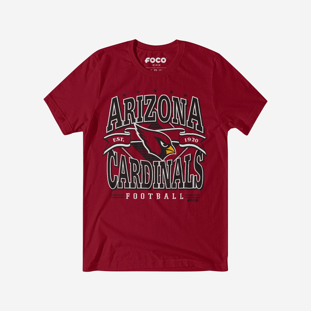 Arizona Cardinals Established Banner T-Shirt FOCO Cardinal S - FOCO.com