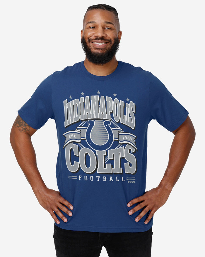 Indianapolis Colts Established Banner T-Shirt FOCO - FOCO.com