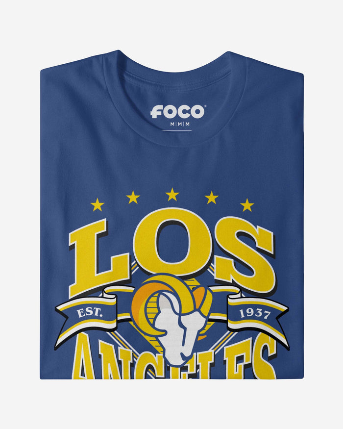 Los Angeles Rams Established Banner T-Shirt FOCO - FOCO.com