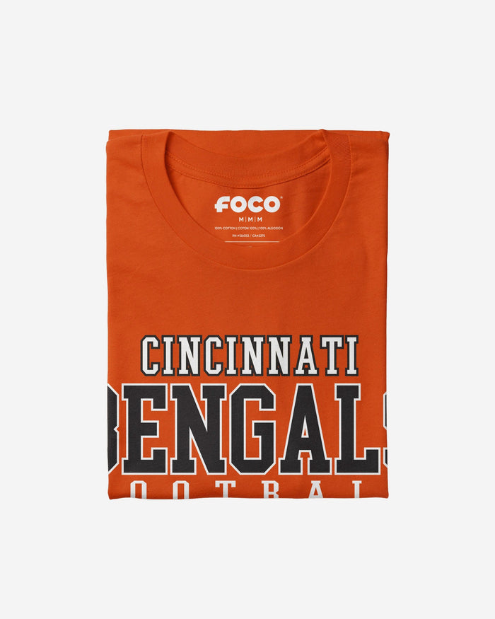 Cincinnati Bengals Football Wordmark T-Shirt FOCO - FOCO.com