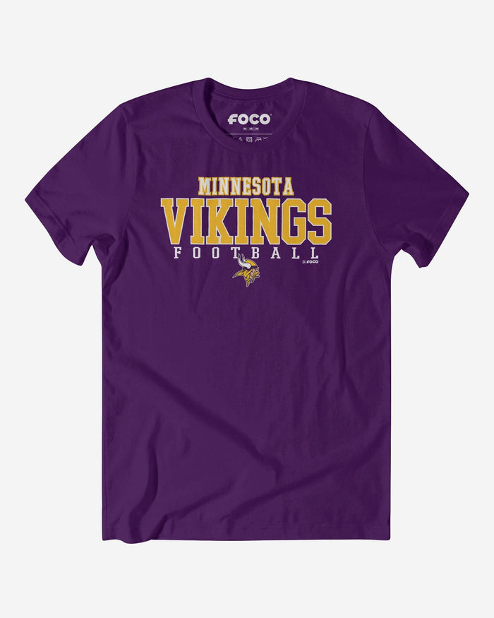 Minnesota Vikings Football Wordmark T-Shirt FOCO S - FOCO.com