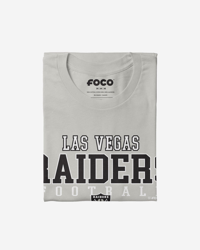 Las Vegas Raiders Football Wordmark T-Shirt FOCO - FOCO.com