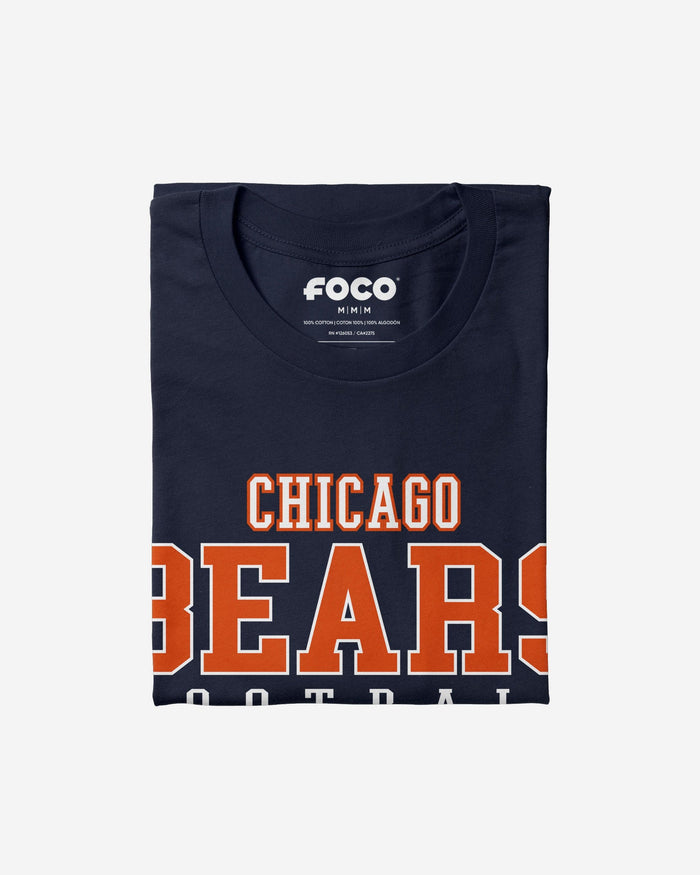 Chicago Bears Football Wordmark T-Shirt FOCO - FOCO.com