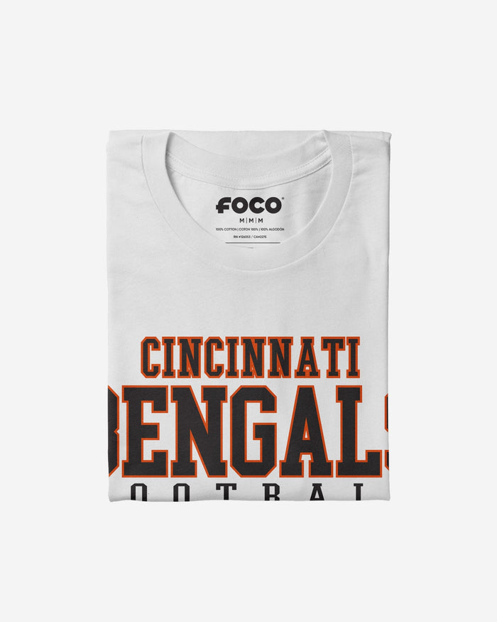 Cincinnati Bengals Football Wordmark T-Shirt FOCO - FOCO.com