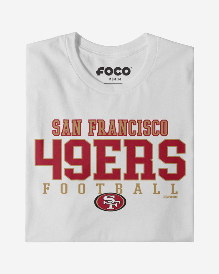 San Francisco 49ers Football Wordmark T-Shirt FOCO - FOCO.com