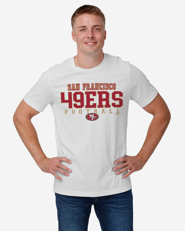 San Francisco 49ers Football Wordmark T-Shirt FOCO - FOCO.com