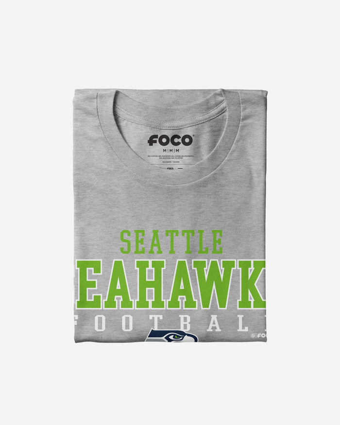 Seattle Seahawks Football Wordmark T-Shirt FOCO - FOCO.com