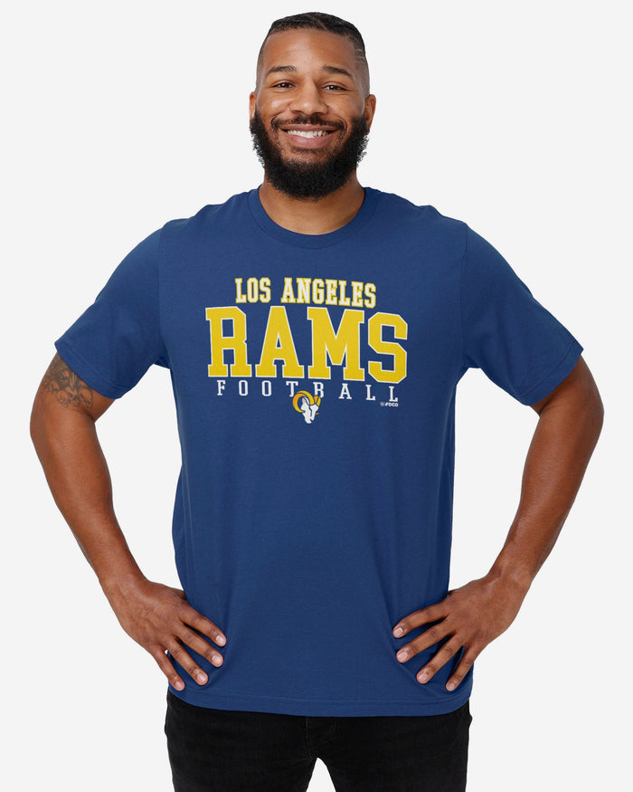 Los Angeles Rams Football Wordmark T-Shirt FOCO - FOCO.com