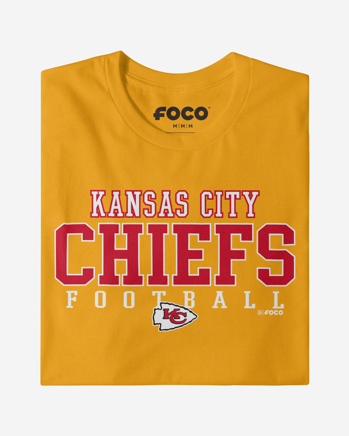 Kansas City Chiefs Football Wordmark T-Shirt FOCO - FOCO.com