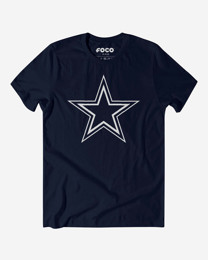 Dallas Cowboys Primary Logo T-Shirt FOCO Navy S - FOCO.com