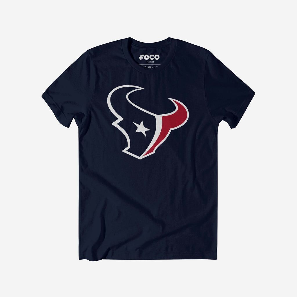 Houston Texans Primary Logo T-Shirt FOCO Navy S - FOCO.com