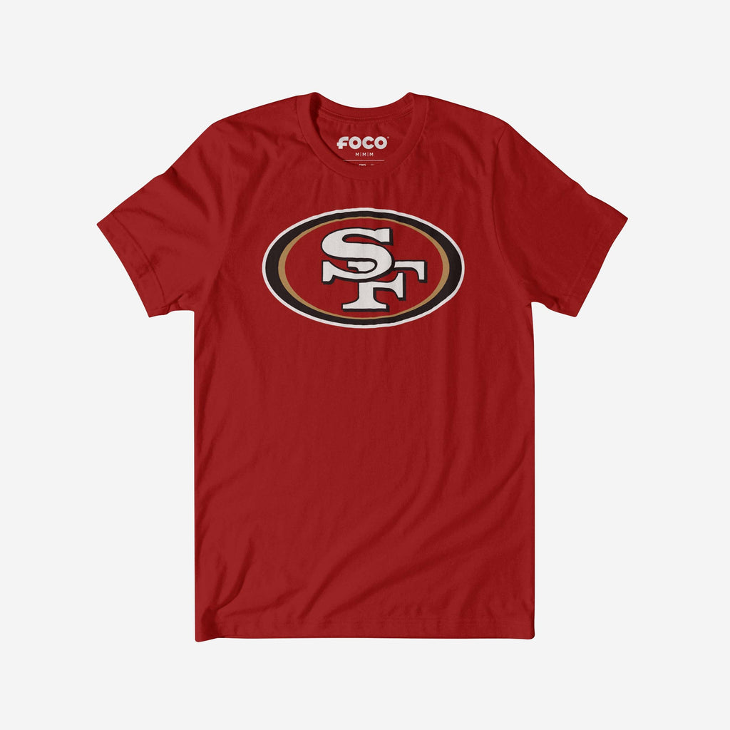 San Francisco 49ers Primary Logo T-Shirt FOCO Canvas Red S - FOCO.com