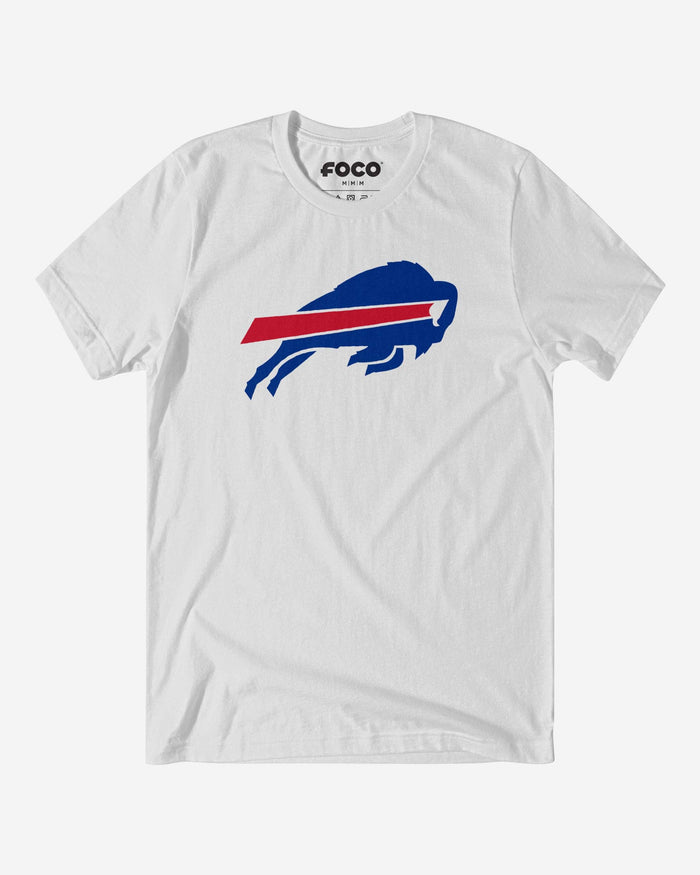 Buffalo Bills Primary Logo T-Shirt FOCO White S - FOCO.com