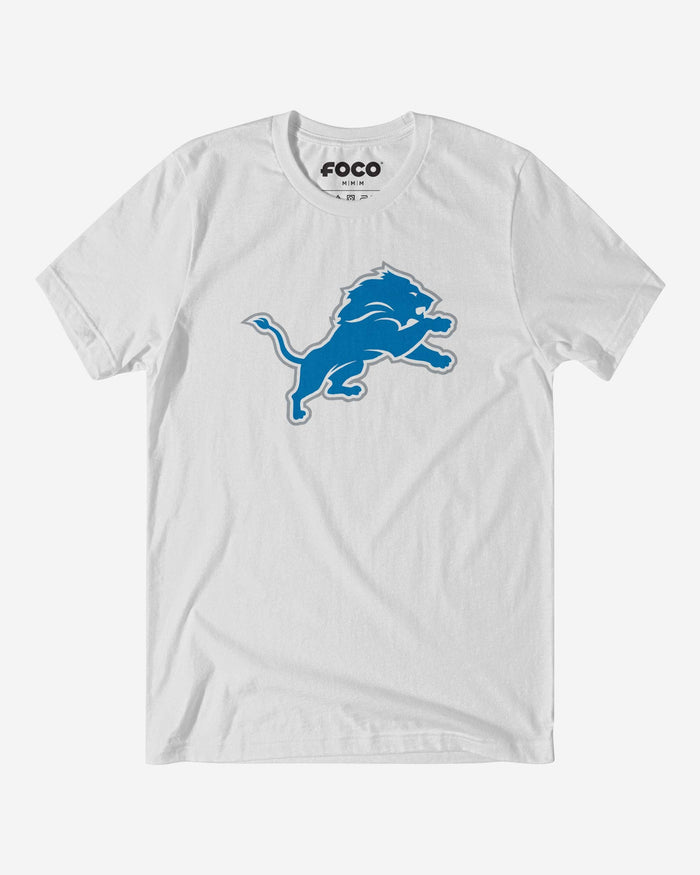 Detroit Lions Primary Logo T-Shirt FOCO White S - FOCO.com