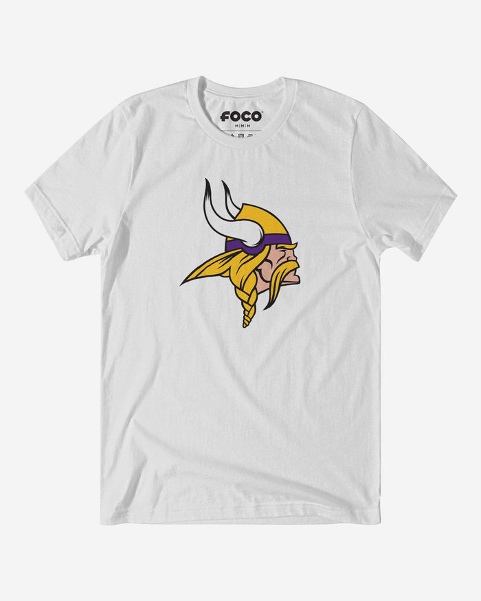 Minnesota Vikings Primary Logo T-Shirt FOCO White S - FOCO.com