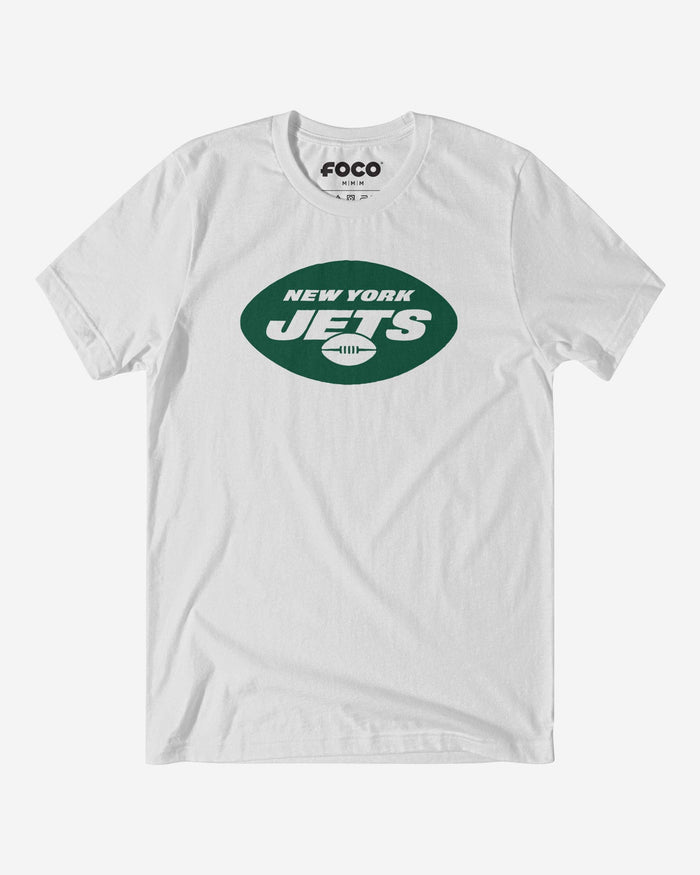 New York Jets 2019 Retro Logo T-Shirt FOCO White S - FOCO.com