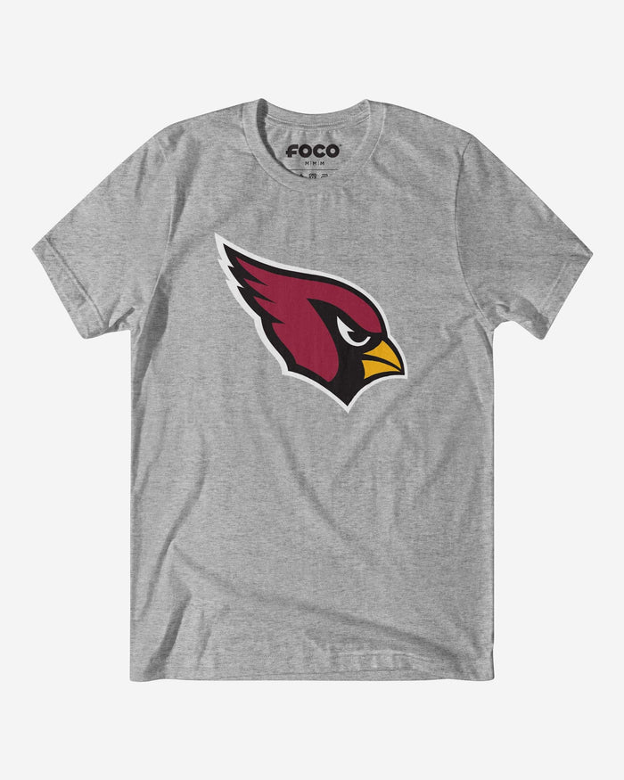 Arizona Cardinals Primary Logo T-Shirt FOCO Athletic Heather S - FOCO.com