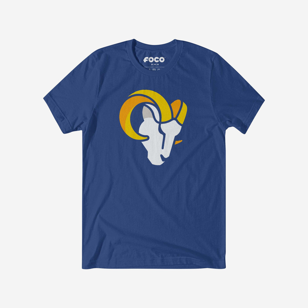 Los Angeles Rams Primary Logo T-Shirt FOCO True Royal S - FOCO.com