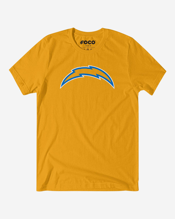 Los Angeles Chargers Primary Logo T-Shirt FOCO Gold S - FOCO.com