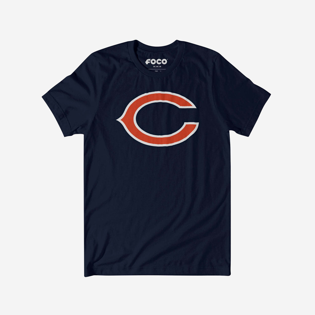 Chicago Bears Secondary Logo T-Shirt FOCO Navy S - FOCO.com