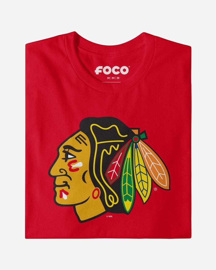 Chicago Blackhawks Primary Logo T-Shirt FOCO - FOCO.com