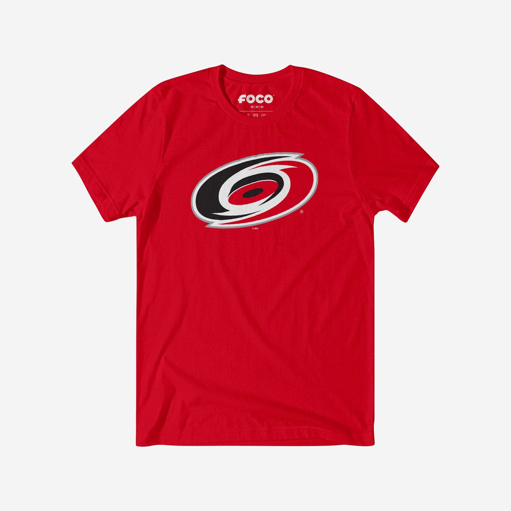 Carolina Hurricanes Primary Logo T-Shirt FOCO Red S - FOCO.com