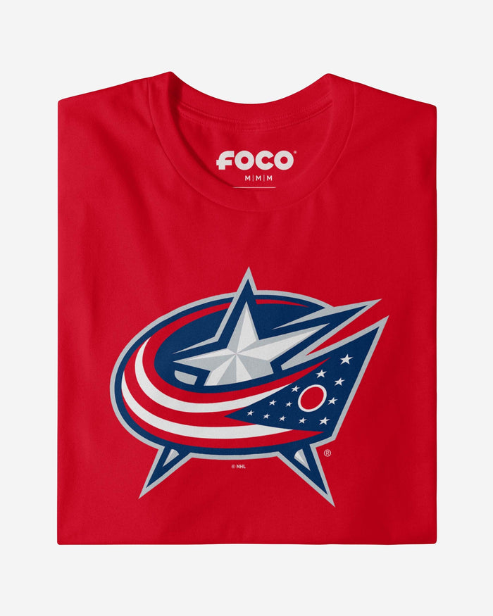 Columbus Blue Jackets Primary Logo T-Shirt FOCO - FOCO.com