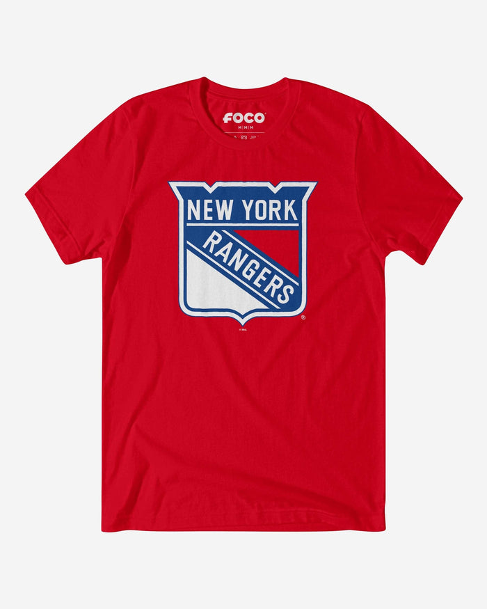 New York Rangers Primary Logo T-Shirt FOCO Red S - FOCO.com