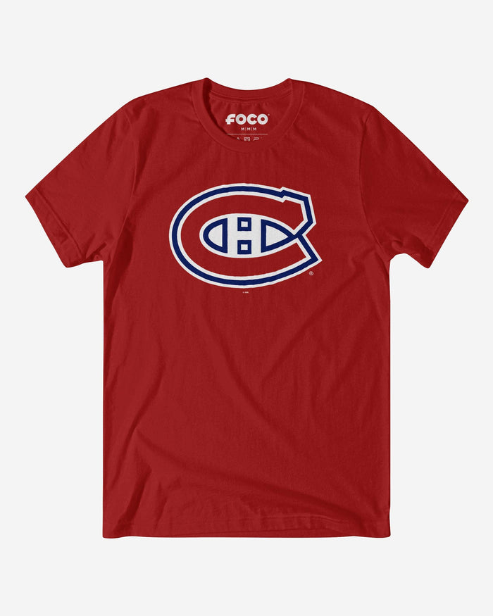 Montreal Canadiens Primary Logo T-Shirt FOCO Canvas Red S - FOCO.com