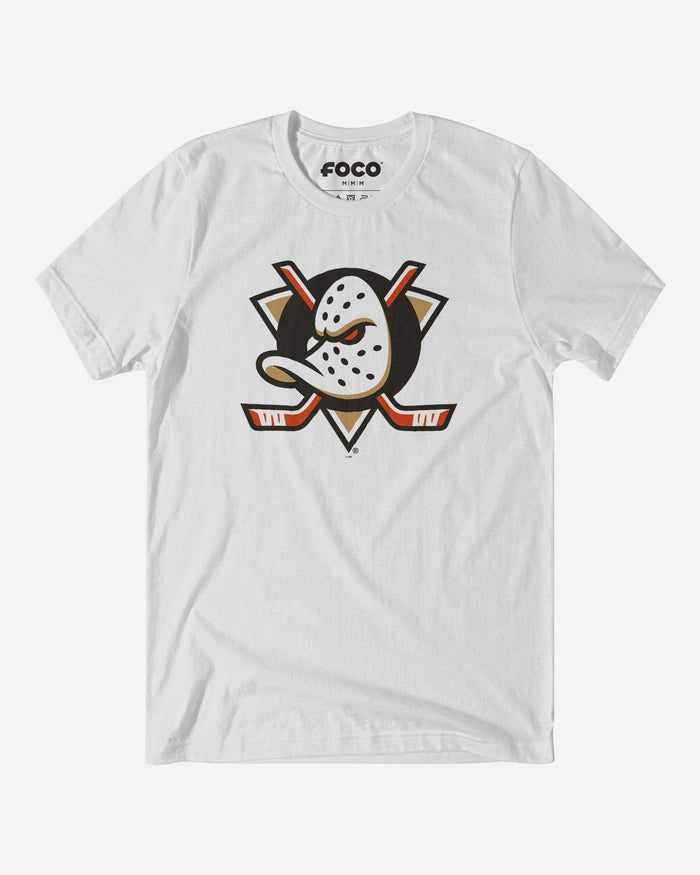 Anaheim Ducks Primary Logo T-Shirt FOCO White S - FOCO.com