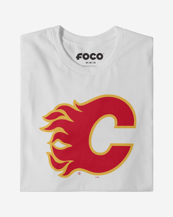 Calgary Flames Primary Logo T-Shirt FOCO - FOCO.com