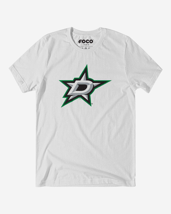 Dallas Stars Primary Logo T-Shirt FOCO White S - FOCO.com