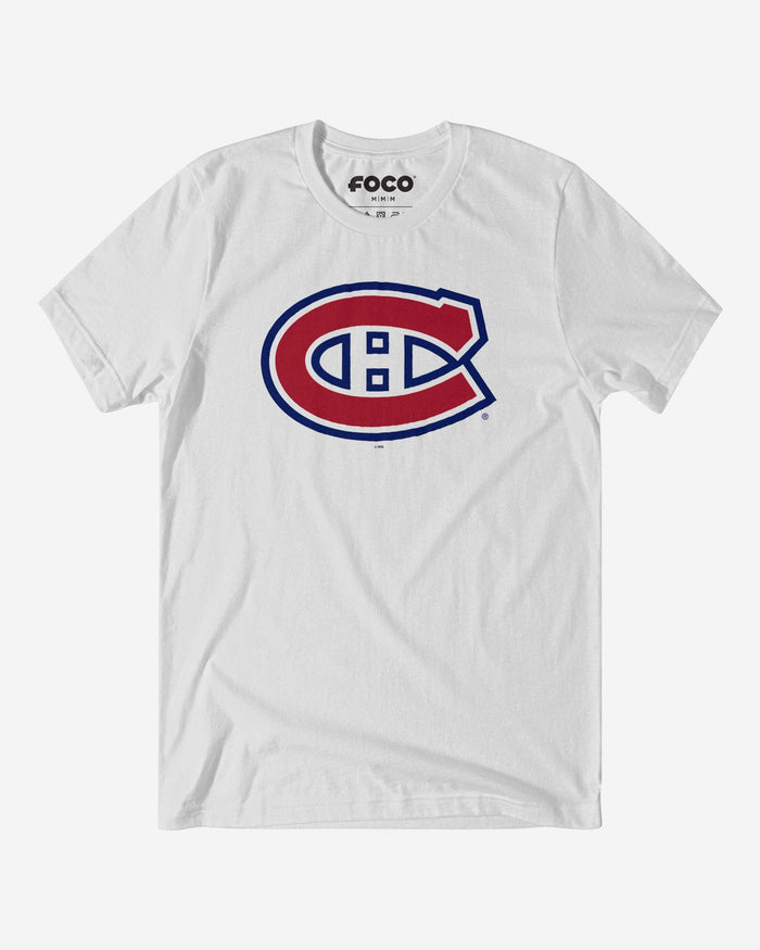 Montreal Canadiens Primary Logo T-Shirt FOCO White S - FOCO.com