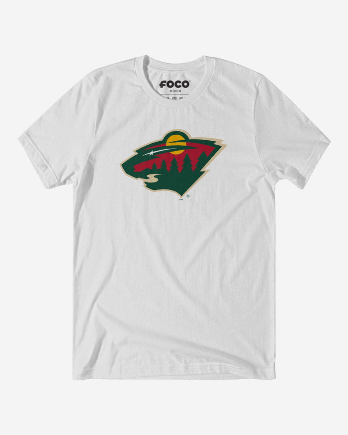 Minnesota Wild Primary Logo T-Shirt FOCO White S - FOCO.com