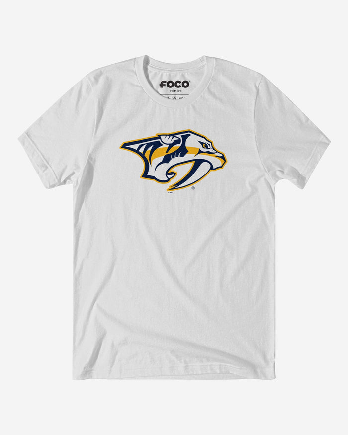 Nashville Predators Primary Logo T-Shirt FOCO White S - FOCO.com