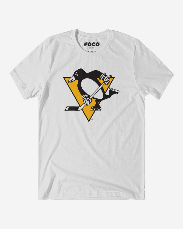 Pittsburgh Penguins Primary Logo T-Shirt FOCO White S - FOCO.com