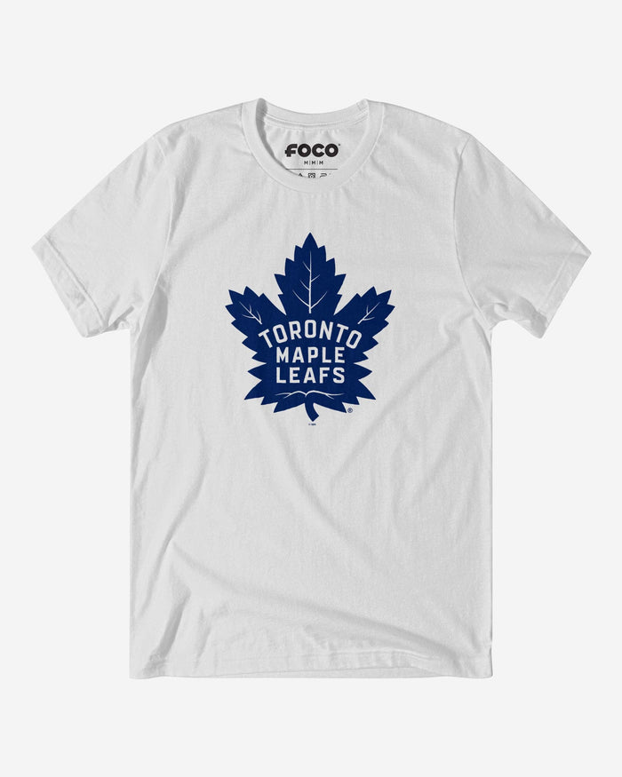 Toronto Maple Leafs Primary Logo T-Shirt FOCO White S - FOCO.com