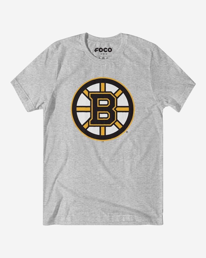 Boston Bruins Primary Logo T-Shirt FOCO Athletic Heather S - FOCO.com