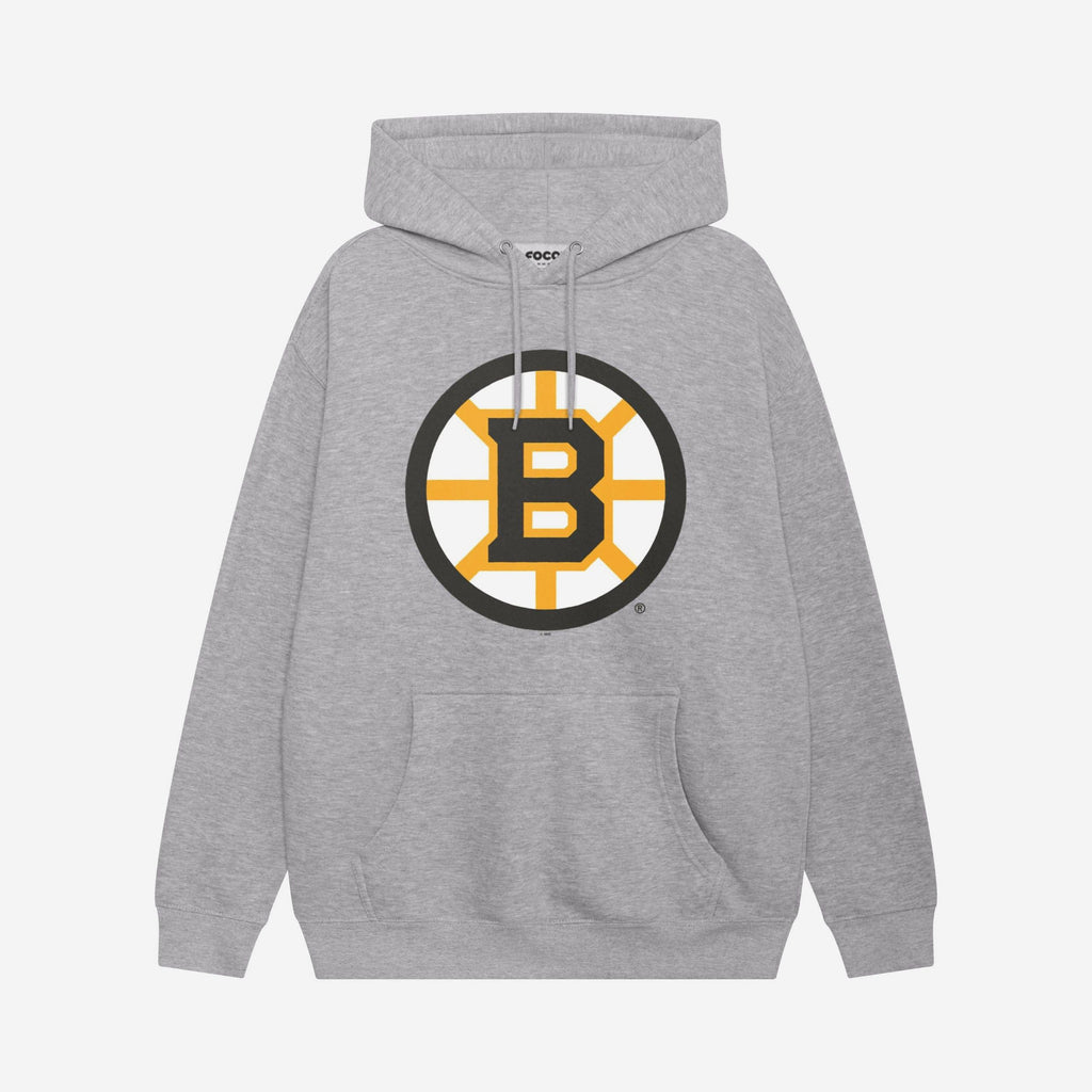 Boston Bruins Primary Logo Hoodie FOCO Athletic Heather S - FOCO.com