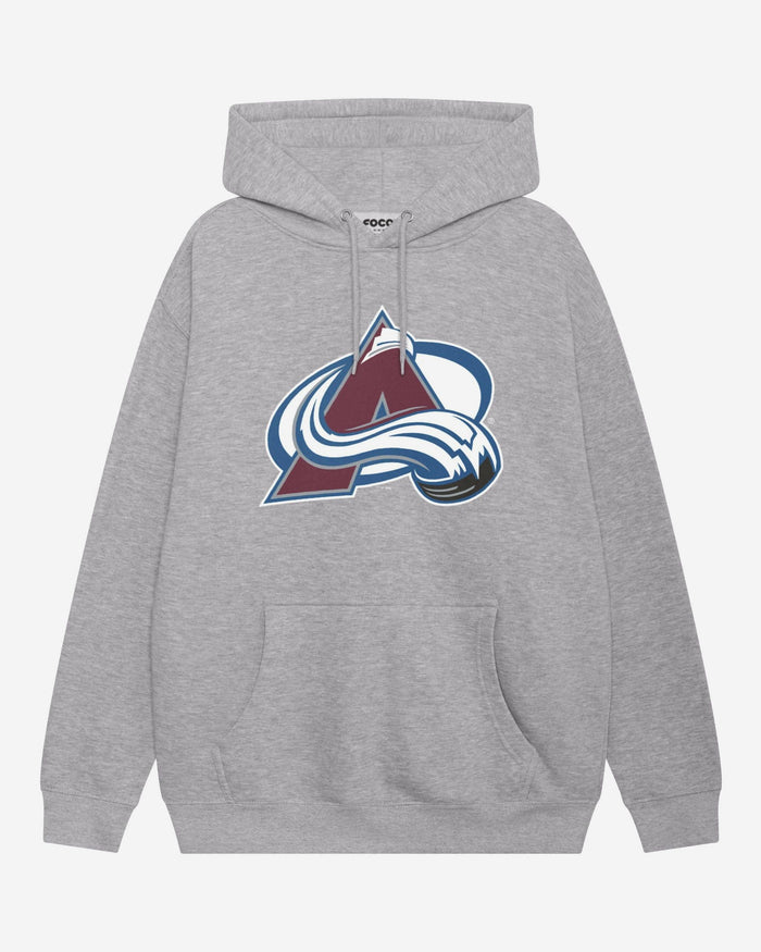 Colorado Avalanche Primary Logo Hoodie FOCO Athletic Heather S - FOCO.com