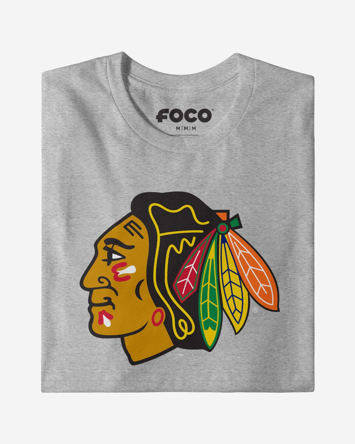 Chicago Blackhawks Primary Logo T-Shirt FOCO - FOCO.com