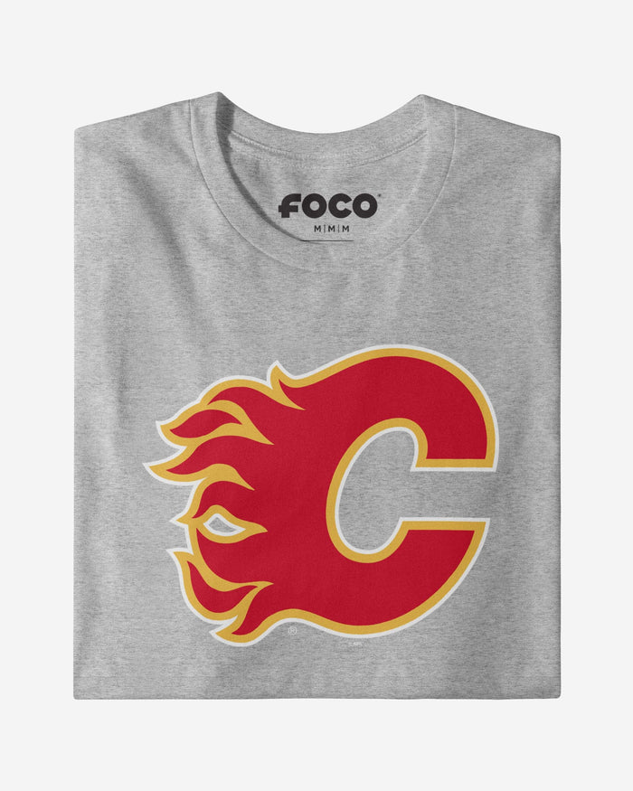 Calgary Flames Primary Logo T-Shirt FOCO - FOCO.com