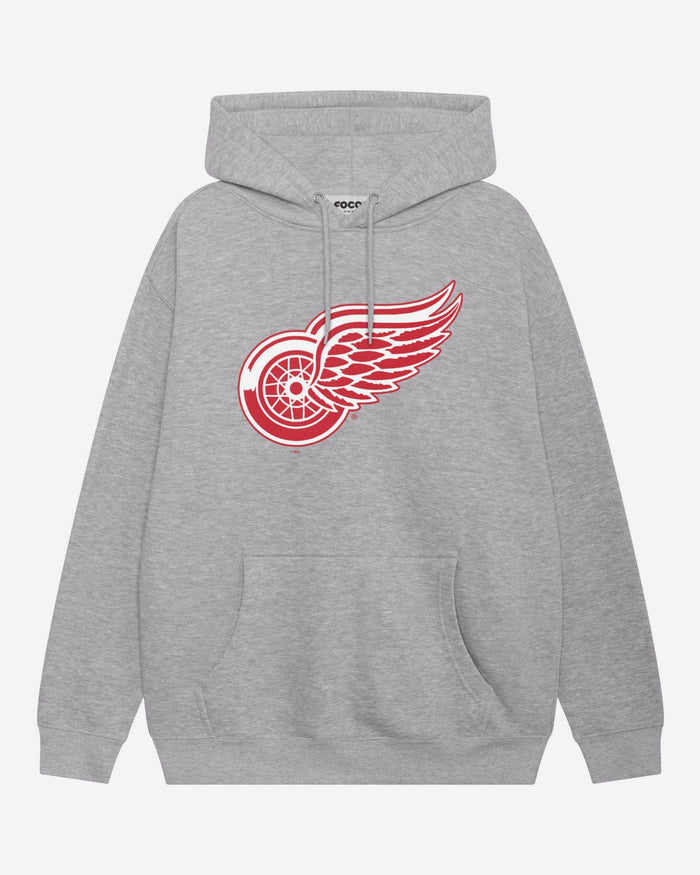 Detroit Red Wings Primary Logo Hoodie FOCO Athletic Heather S - FOCO.com